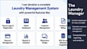 develop laundry management software with admin panel