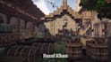 build a minecraft survival base and village structure in java or bedrock