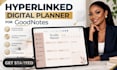 design a hyperlinked digital planner for goodnotes