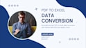 manually convert pdf to excel and format data