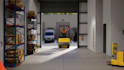 create 3d warehouse animation, industrial logistics cgi video rendering