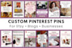 design professional pinterest pins in canva for etsy and businesses