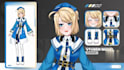 draw male and female live 2d vtuber model, 2d vtuber, live 2d