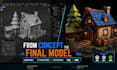 create a 3d low poly model