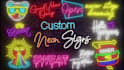 create stunning 3d neon logo or neon signage