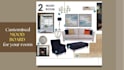 interior design your living, dining or bedroom with plan, mood board and 3d