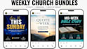 design modern church social media flyers