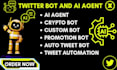 do custom twitter bot tweet automation ai agent open ai chatgpt api x bot
