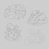 draw a creative cartoon sticker sheet for digital planner