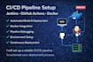 set up cicd pipeline using jenkins github and docker