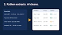 extract public web data and clean it with python and ai