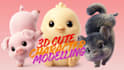 create cute chibi 3d character modeling