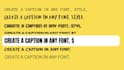 add an attractive, simple, or dynamic caption to your video