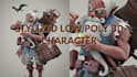 create stylized low poly 3d characters with rigging for games and animation