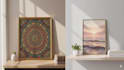 design unique digital paintings for wall prints