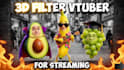 create custom 3d ar filter bunt peanut filter for snap camera lens studio