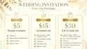 design luxury and trendy wedding invitation cards