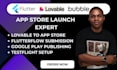 lovable flutter flutterflow app store google play store publishing submission