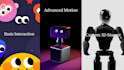 create interactive 3d web mascot