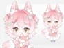 draw live2d vtuber model, live 2d rigging, chibi anime live2d model, vtuber art