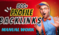 do 800 high authority profile backlinks, SEO link building