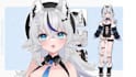 draw high quality 2d vtuber model, anime art, vtuber rigging 3d ar vtuber