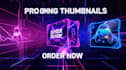 design pro gaming youtube thumbnails