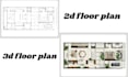 design 2d floor plan, 3d floor plan and house readering realistic 3d rendering