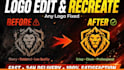 edit, recreate, resize or recolor your logo