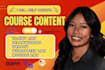 create course content on talentlms, learnworlds graphy, moodle or wordpress lms