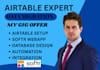 create professional airtable database, CRM and automation setup