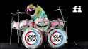 do this funny dj dog playing drum video ad