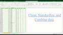 clean, standardize, and combine excel data using power query