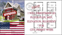 draftsman 2d floor plan, mep, elevation, blueprint for city permit with stamping