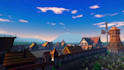 design realistic 3d environment, game level with cinematic lighting in unity