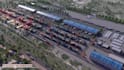 3d industrial logistic animation video dry port visualization machine explainer