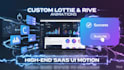 create high end custom lottie and rive animation for saas