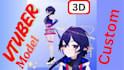 deliver custom 3d vtuber model, live2d model, rig, full vseeface setup, vrm file