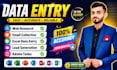 do urgent data entry VA, admin tasks, email collection, and data collection