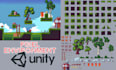 make 2d platformer pixel environment asset, topdown tileset, tilemap scene unity