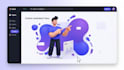 do realistic 3d rive animation,  interactive rive animation for web and app