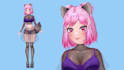 design vtuber model, live2d avatar model character design