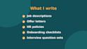 write HR documents for your business