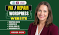 fix wordpress issues, fix wordpress errors, wordpress bug fix, woocommerce fix