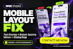 fix wix mobile responsive design wix layout fix wix studio spline 3d animation