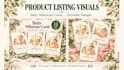 design etsy listing images and editable canva templates