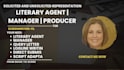find literary agent, producer, manager for movie script screenplay screenwriter