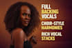 record rich, choir style backing vocals and gospel style harmonies