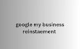 fix google my business and reinstate it