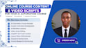 create ai training video course content and scripts for your online course train